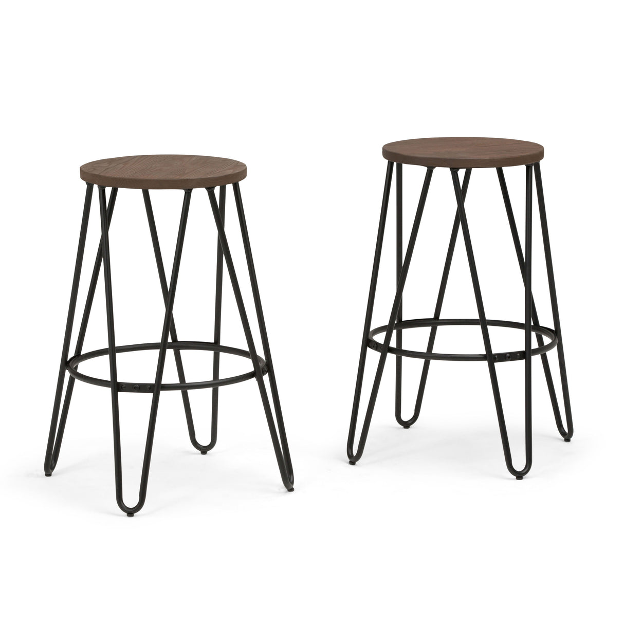 Simeon - Multifunctional Metal Stool With Wood Seat by Couch.com