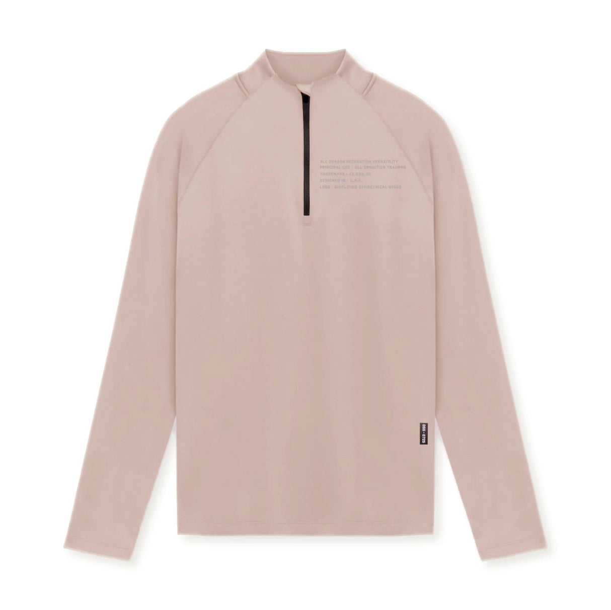 Men's Small Turtleneck Slim-fit Half Zipper Training Long Sleeve T-shirt