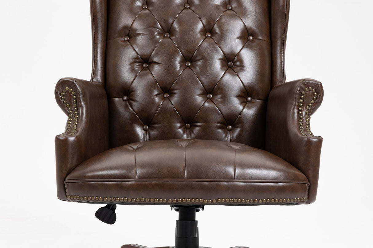 Executive Office Chair, High Back Reclining Comfortable Desk Chair With Smooth Glide Caster Wheels by Couch.com