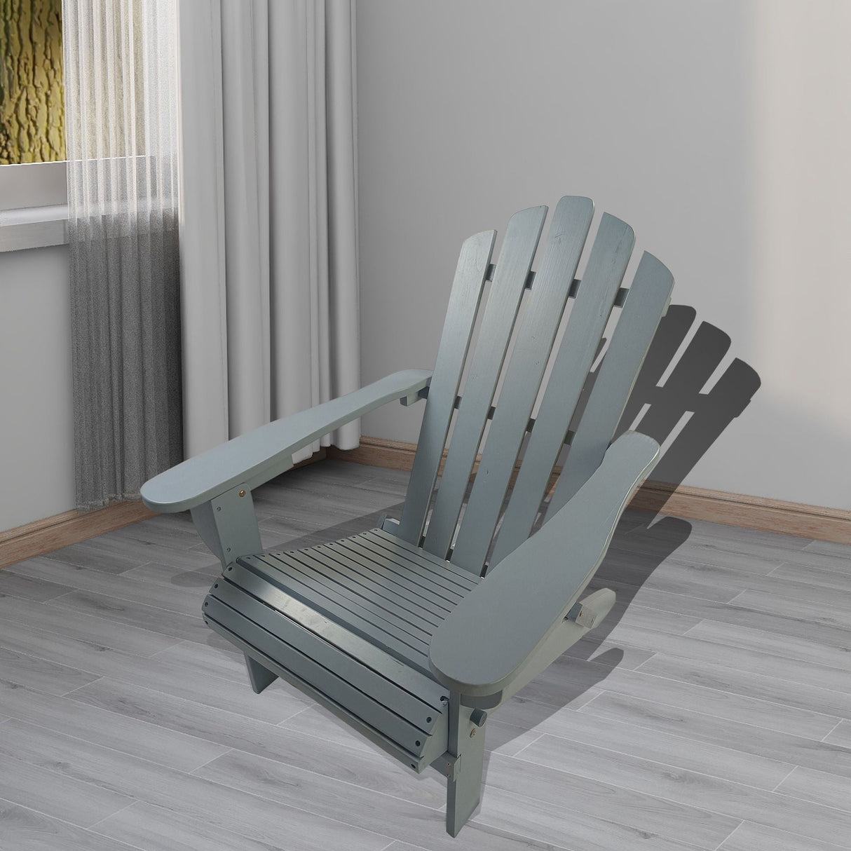 Outdoor Or Indoor Adirondack Chair - Walnut by Couch.com