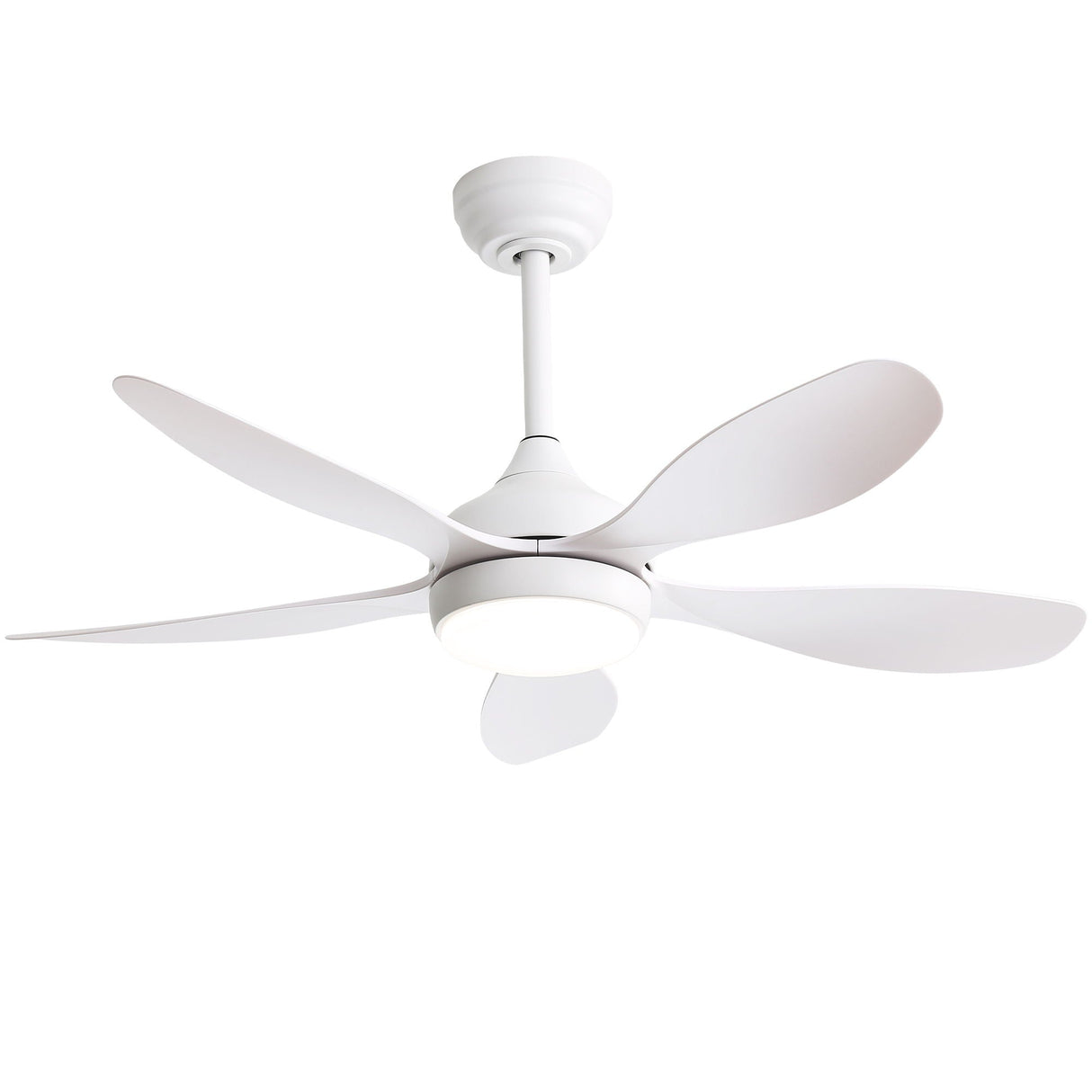42" Ceiling Fan With Light And Remote Cotnrol 6 Speeds DC Reversible Motor - White by Couch.com