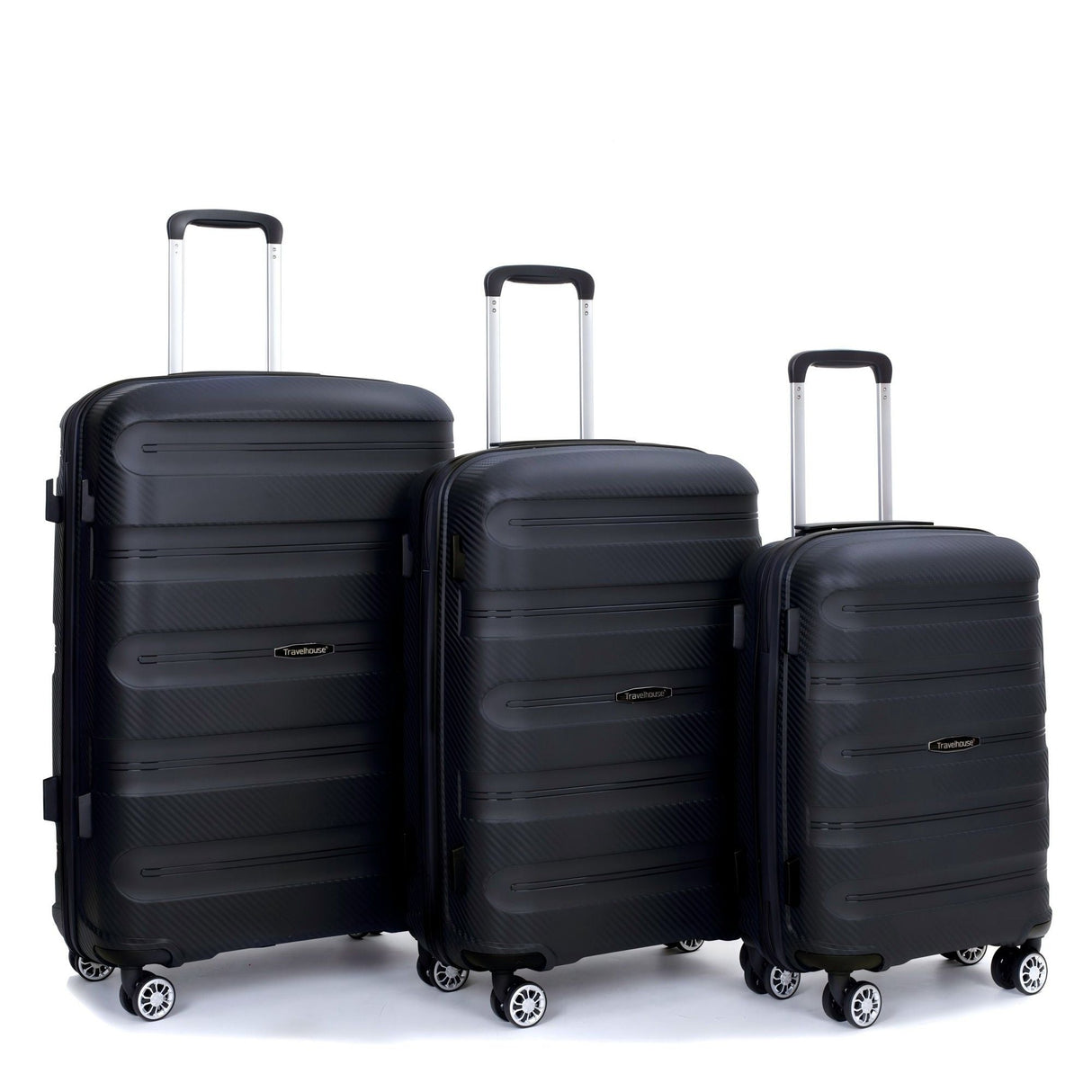 3 Piece Set Hardshell Suitcase Spinner Wheels by Couch.com