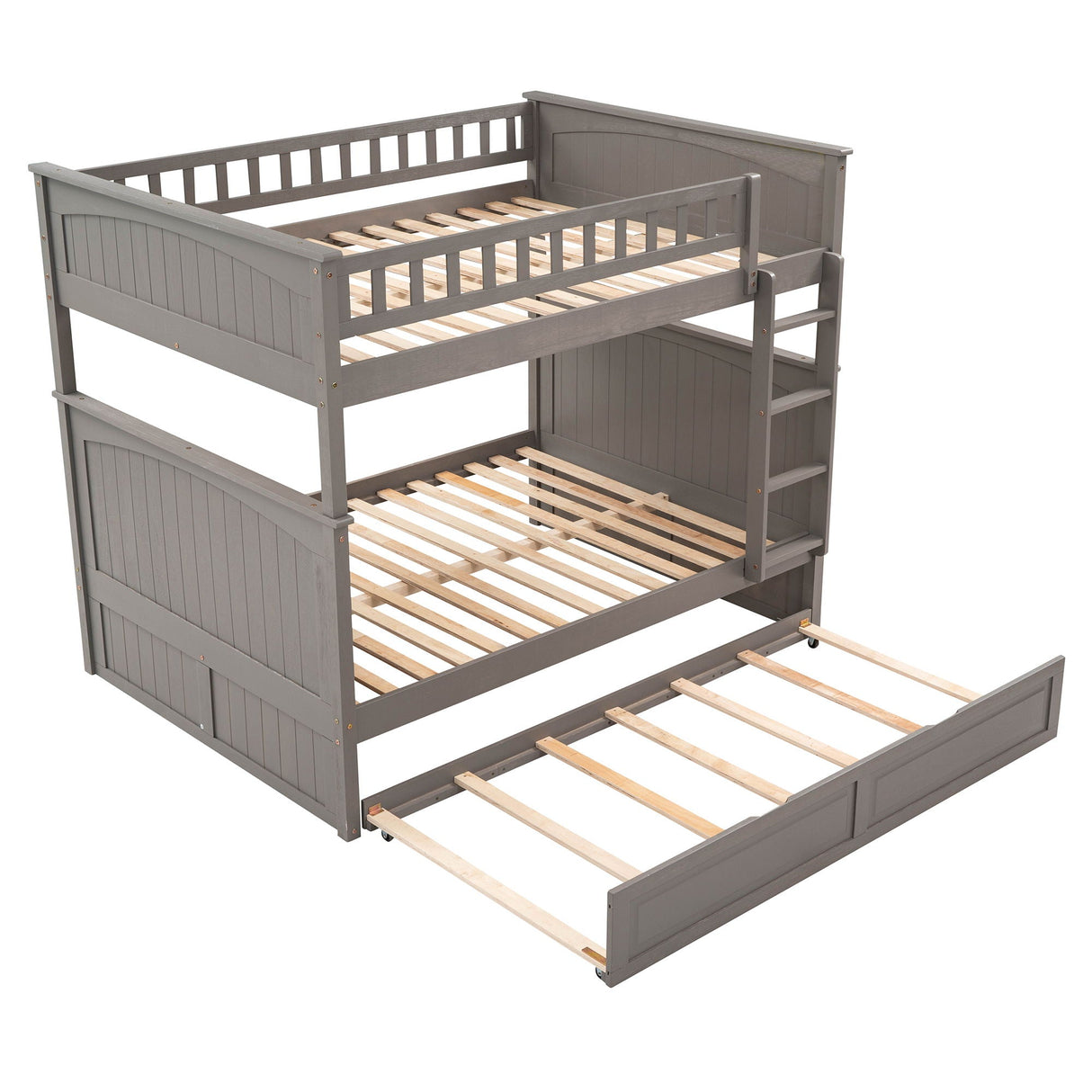 Bunk Bed With Twin Size Trundle, Guardrails by Couch.com