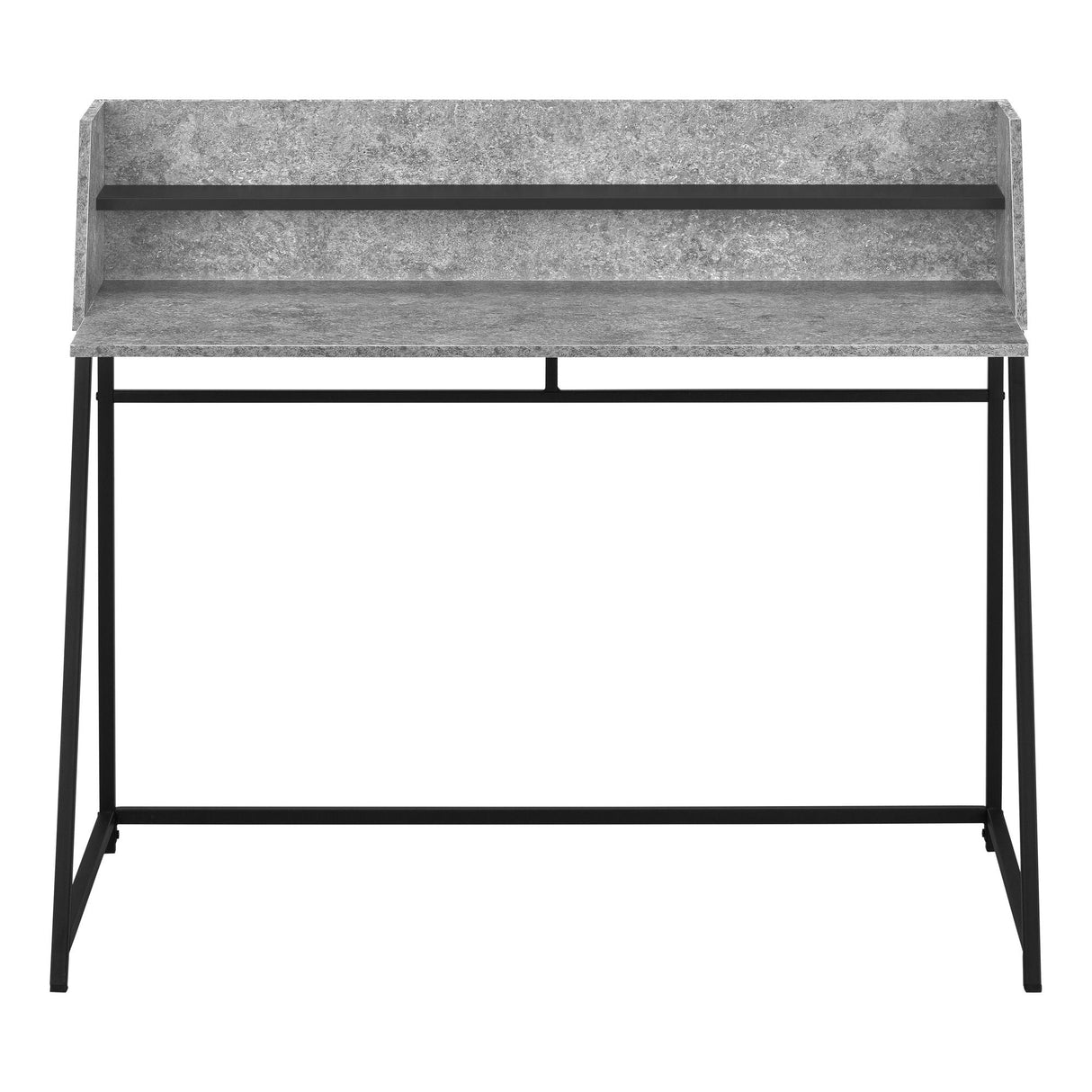 Computer Desk For Home Office, Laptop, Storage Shelves, Marble Look Contemporary & Modern by Couch.com