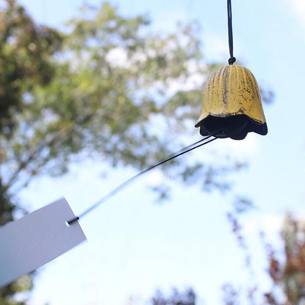 8Pieces Traditional Japanese Furin Temple Wind Chime Nambu Cast Iron Iwachu Bells Iron Bell Wind Chimes Patio Garden Yard Home Room Decoration Celebrations
