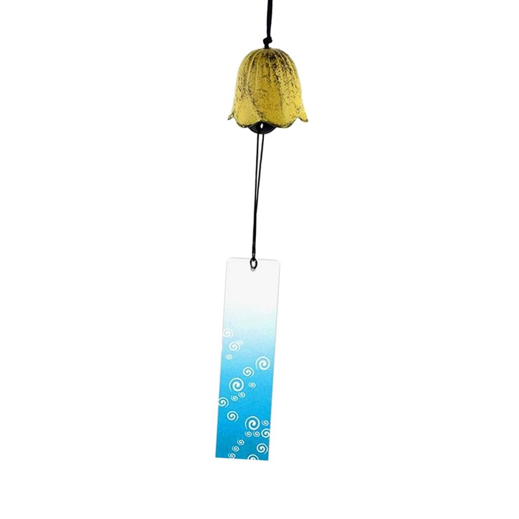 8Pieces Traditional Japanese Furin Temple Wind Chime Nambu Cast Iron Iwachu Bells Iron Bell Wind Chimes Patio Garden Yard Home Room Decoration Celebrations