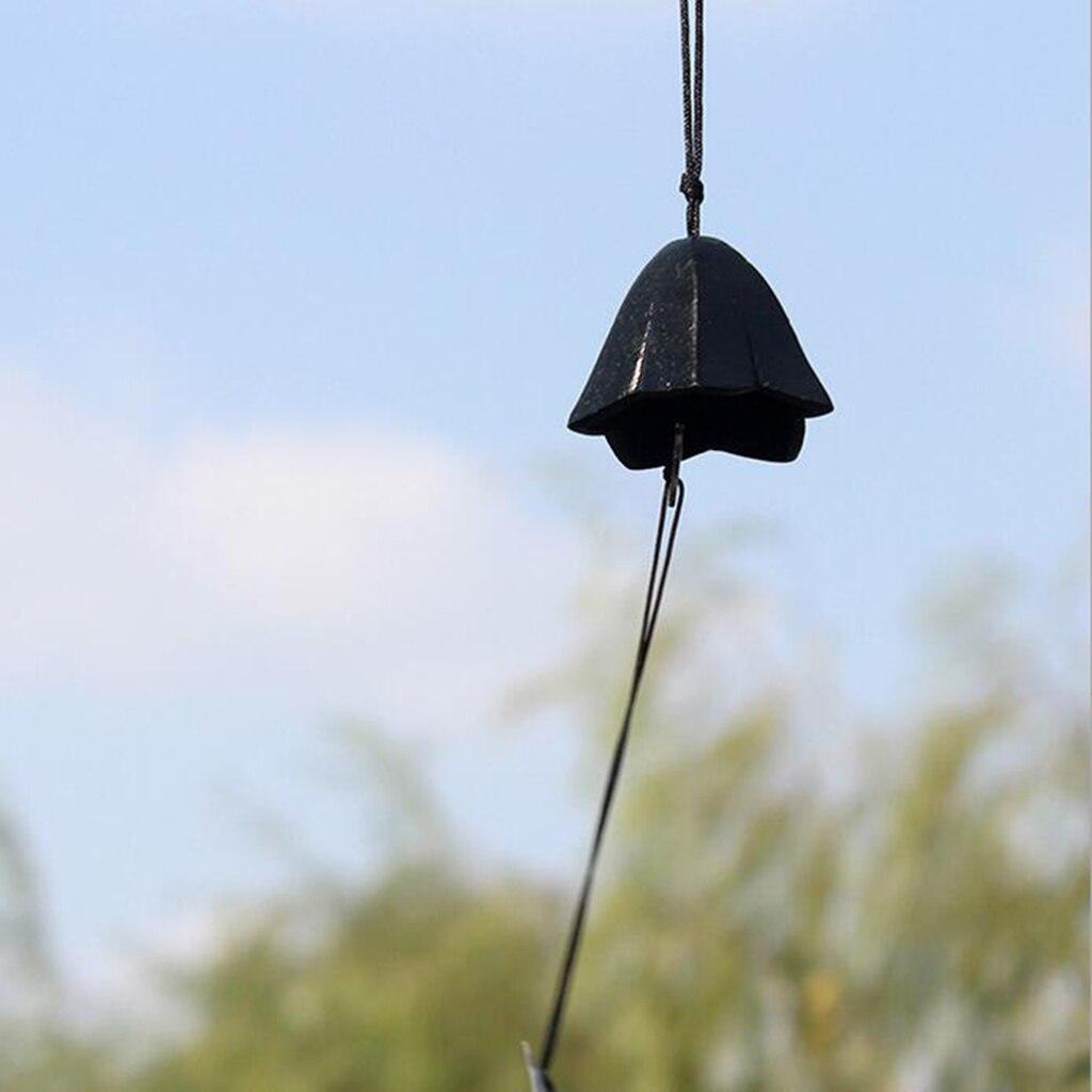 8Pieces Traditional Japanese Furin Temple Wind Chime Nambu Cast Iron Iwachu Bells Iron Bell Wind Chimes Patio Garden Yard Home Room Decoration Celebrations