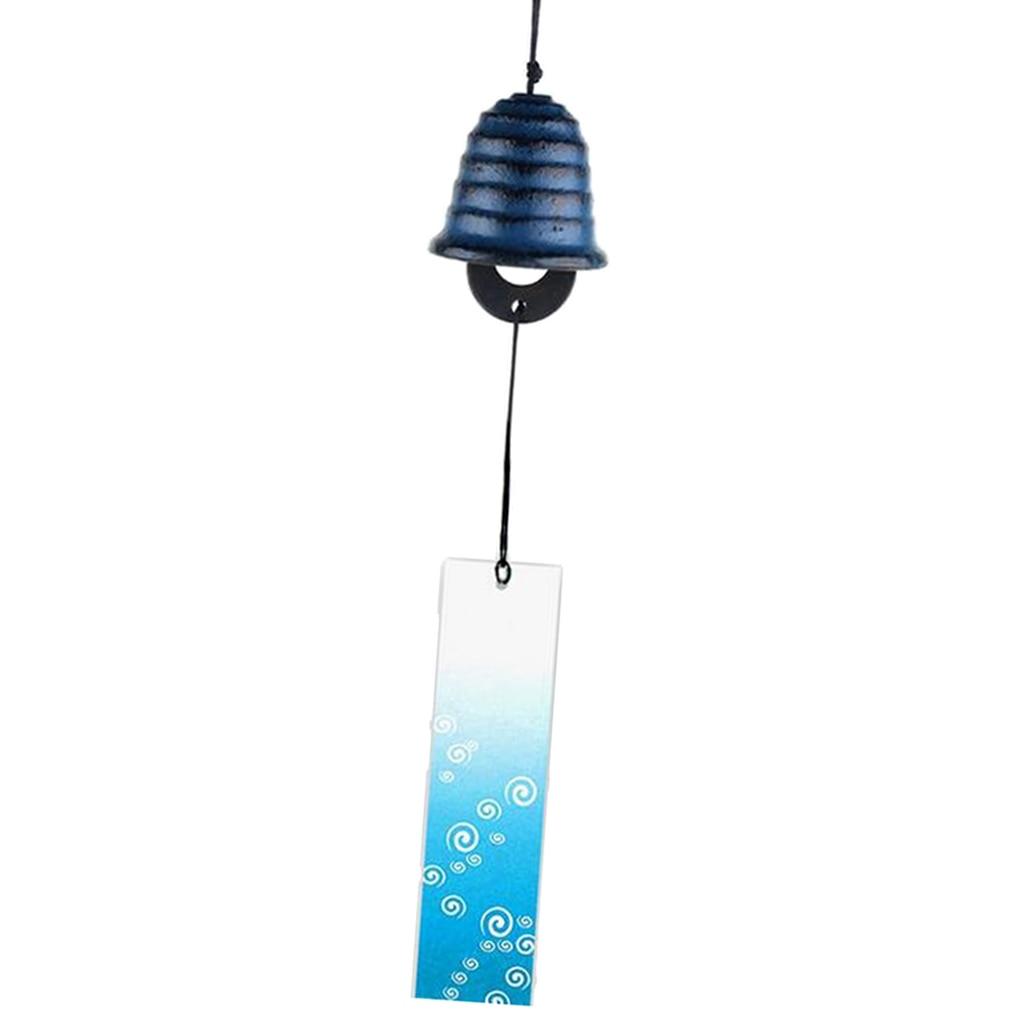 8Pieces Traditional Japanese Furin Temple Wind Chime Nambu Cast Iron Iwachu Bells Iron Bell Wind Chimes Patio Garden Yard Home Room Decoration Celebrations