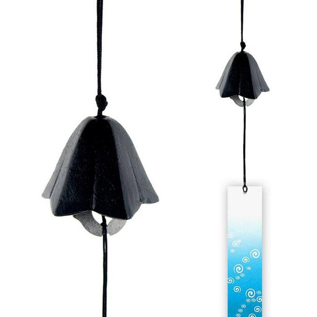 8Pieces Traditional Japanese Furin Temple Wind Chime Nambu Cast Iron Iwachu Bells Iron Bell Wind Chimes Patio Garden Yard Home Room Decoration Celebrations