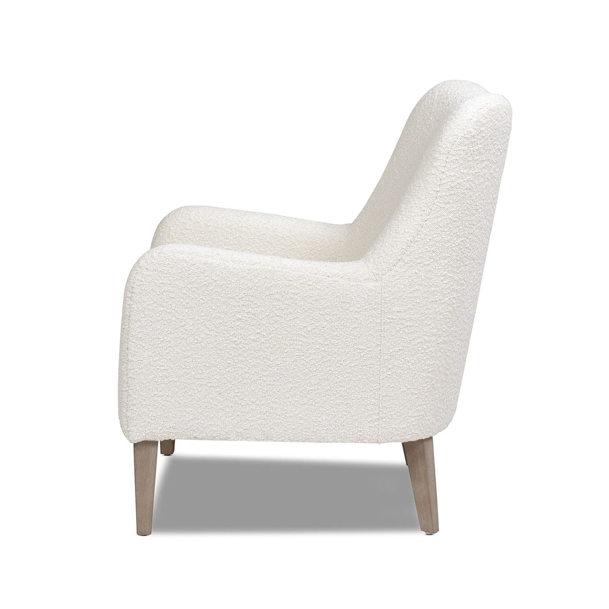 Nimbus - Curved Accent Chair - Ivory White by Couch.com