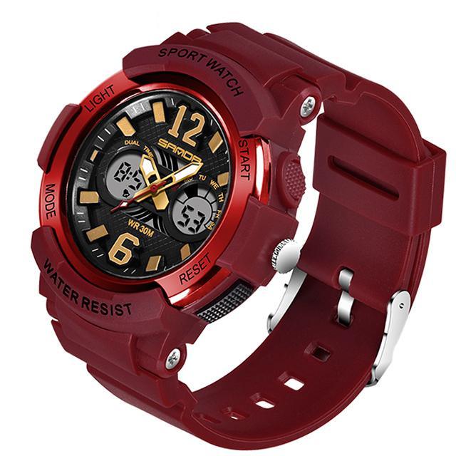 Fashion New Women Sports Waterproof 50m Watch With Digital LED Ladies Shock Display in Military Electronic Army Style
