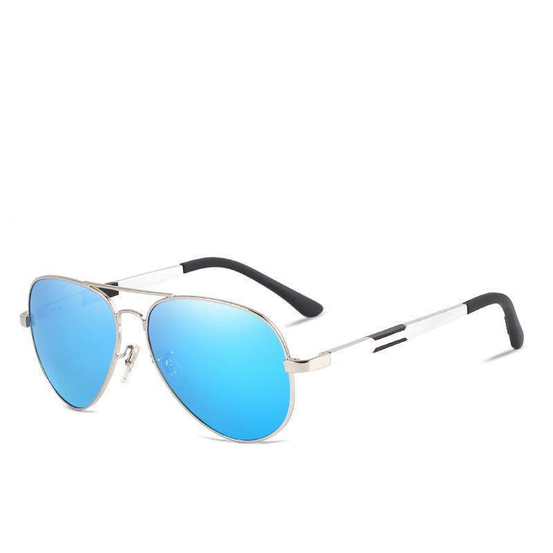 Aviation Luxury Aluminum Magnesium Gold Fashion Polarized Lens Sunglasses Men/Women Driving Mirror Sunglasses Military Style