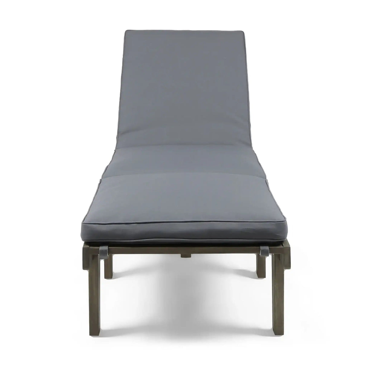 Ariana Wood Chaise Lounge with Cushion