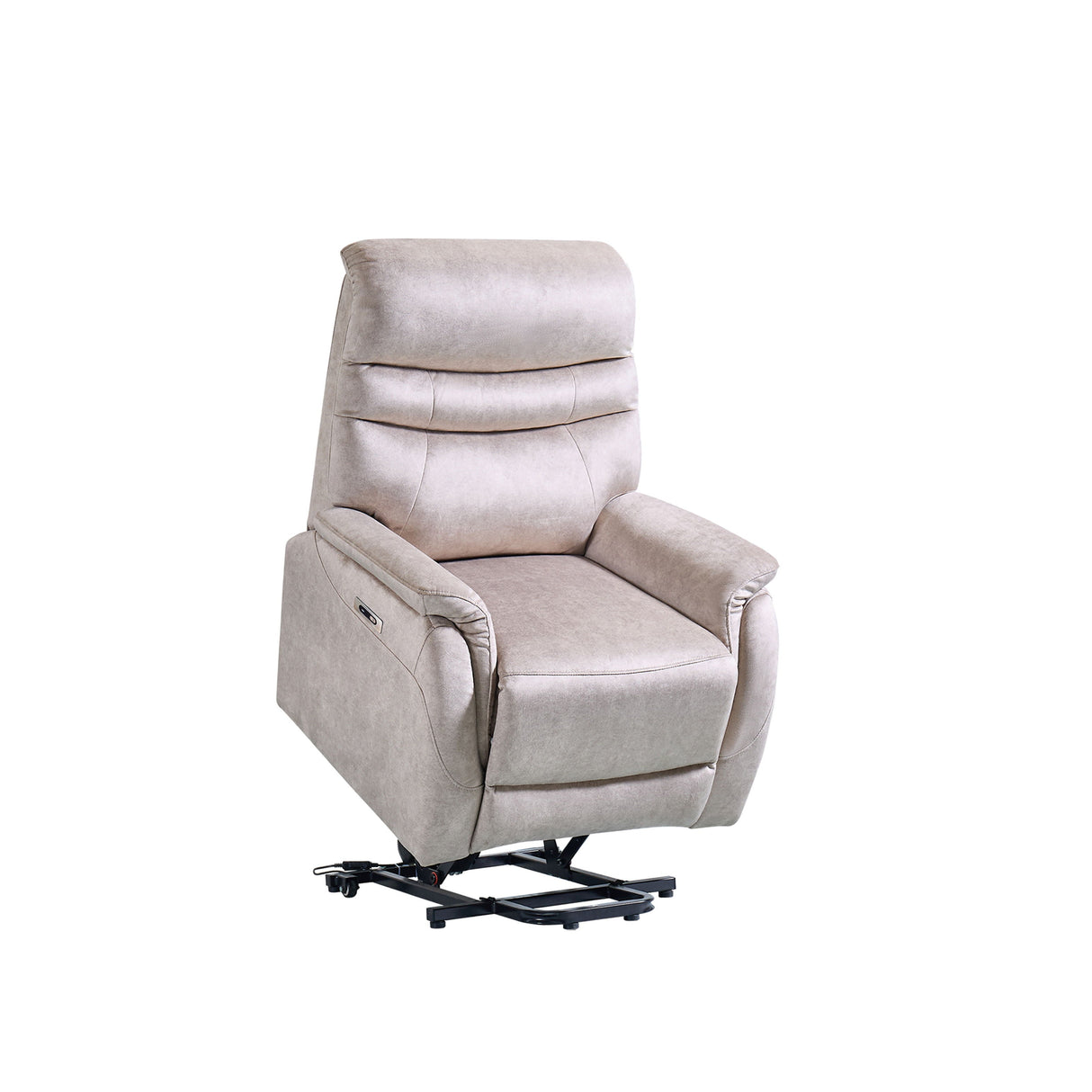 Comfortable Electric Lift Chair, Made Of High Grade Leather, Provides Full Body Support And Convenient Remote Control Operation, Making It An Ideal Choice For The Elderly And Those With Limited Mobili - Light Gray by Couch.com