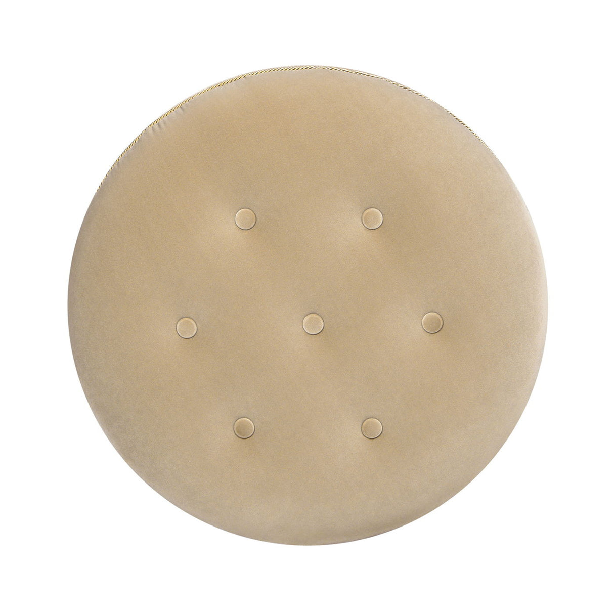 Yolanda - Round Upholstered Accent Ottoman by Couch.com