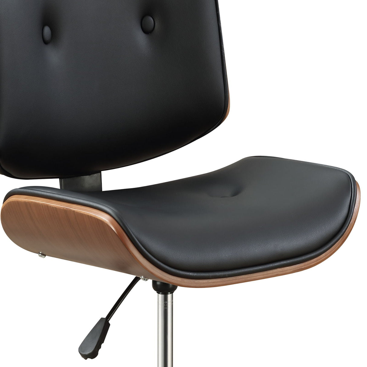 Camila - Synthetic Leather Office Chair - Black by Couch.com