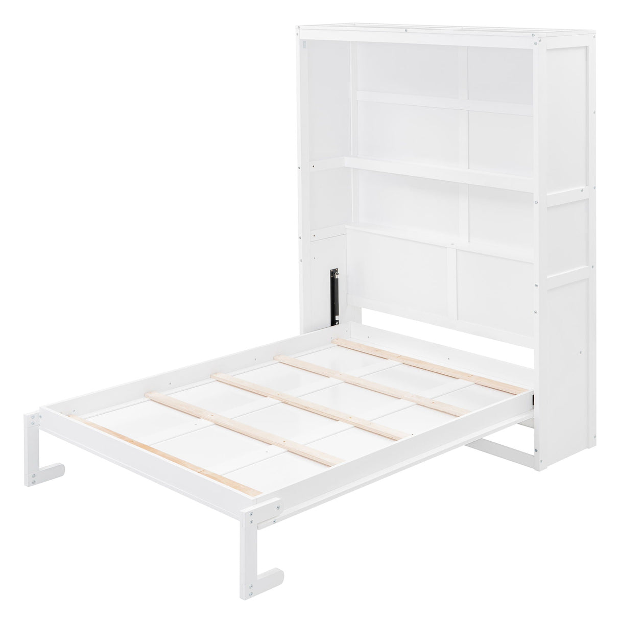 Murphy Wall Bed With Shelves, Space Saving by Couch.com