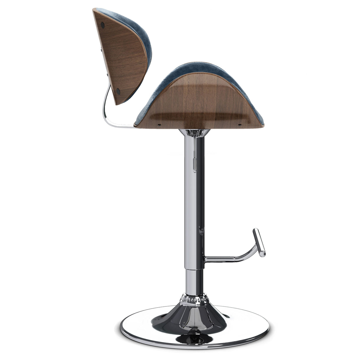 Marana - Multifunctional Handcrafted Bentwood Adjustable Swivel Bar Stool by Couch.com
