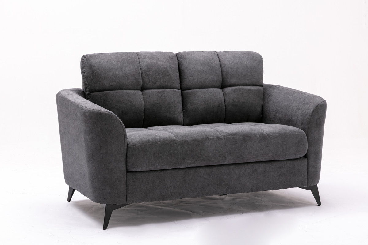 Callie - Woven Fabric Loveseat by Couch.com