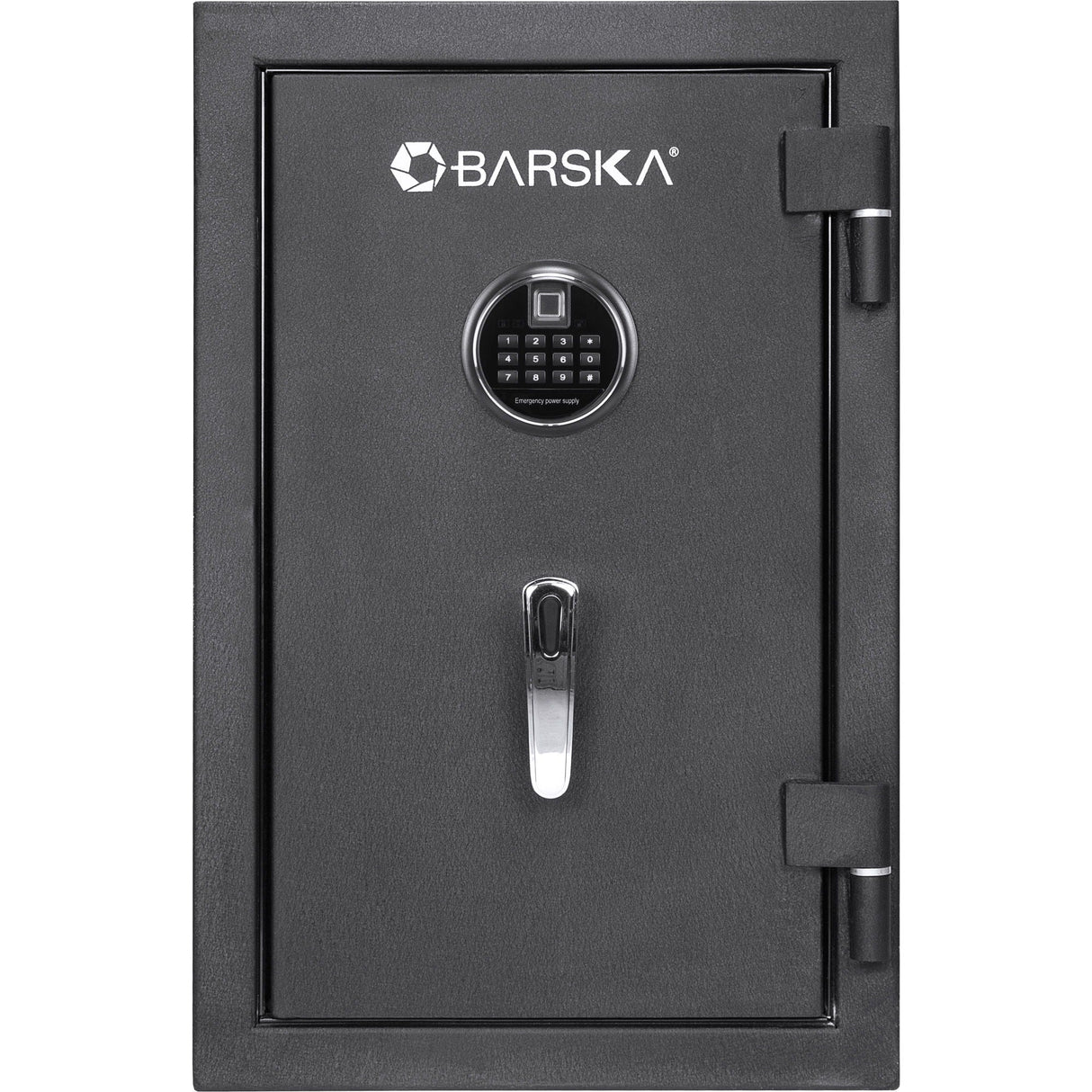 2.02 Cubic Ft Biometric Keypad Fire Resistant Safe - Black by Couch.com
