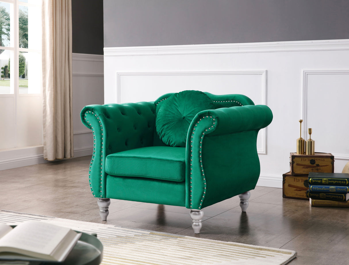 Chic Transitional Flared Arm Chair by Couch.com