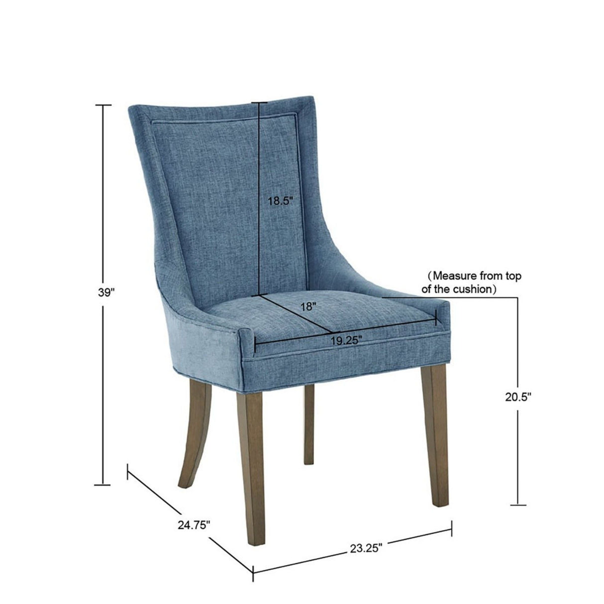 Ultra - Dining Side Chair With Chenille Upholstery (Set of 2) by Couch.com