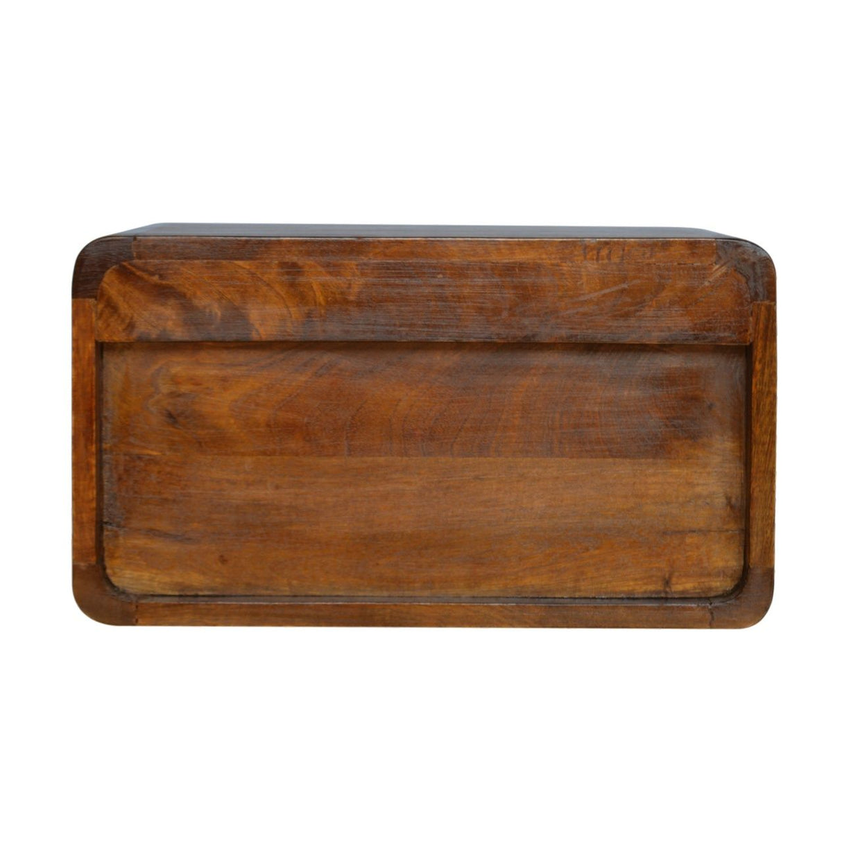 Wall Mounted Open Woven Bedside Table - Chestnut by Couch.com