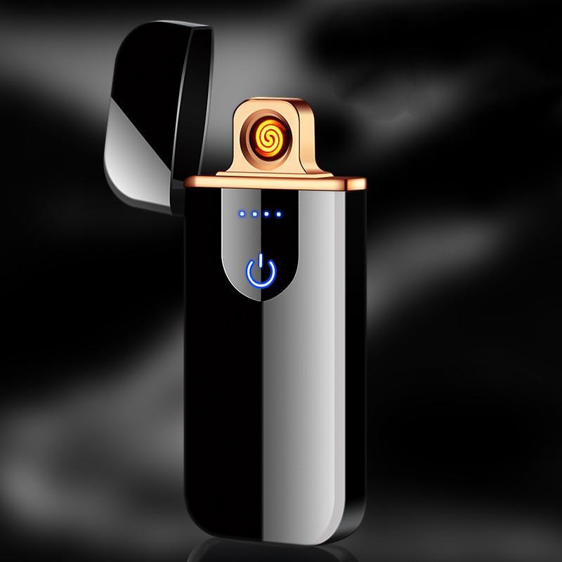 Modern Touch Electric lighter Plasma Lighters Dual arc Lighter USB lighters Flameless Rechargeable Lighter Windproof Lighter Electric lighters for Men Gift Gadgets Accessories