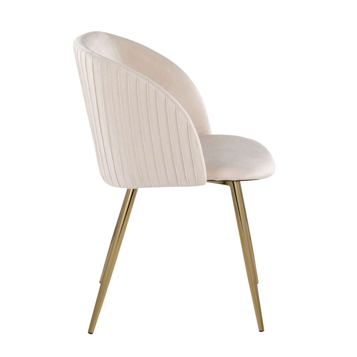 Fran - Pleated Waves Contemporary Chair (Set of 2) by Couch.com