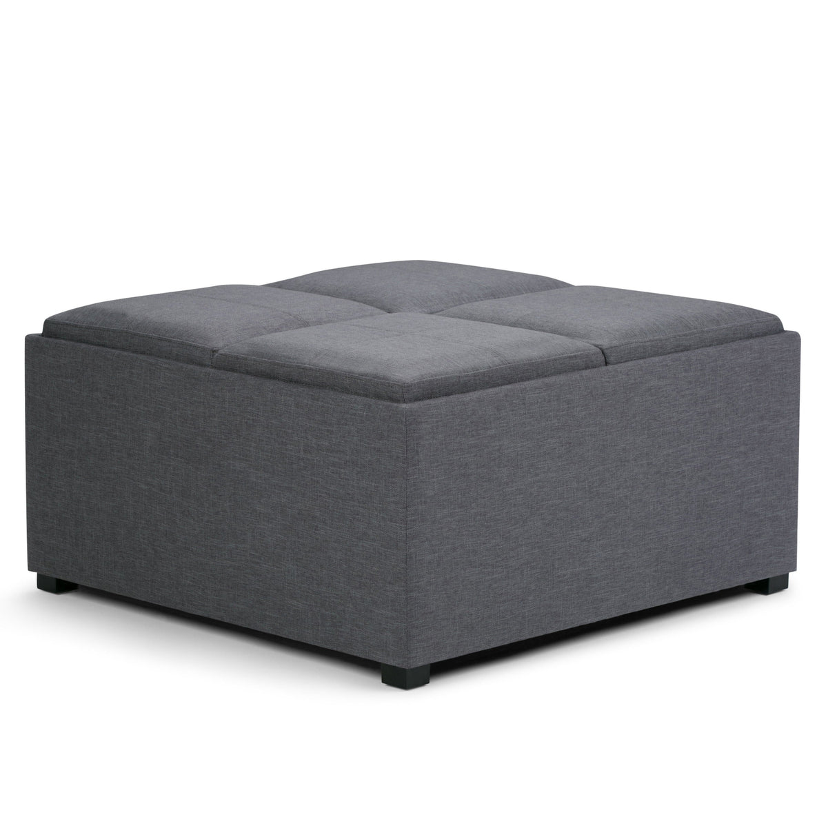 Avalon - Square Coffee Table, Storage Ottoman by Couch.com