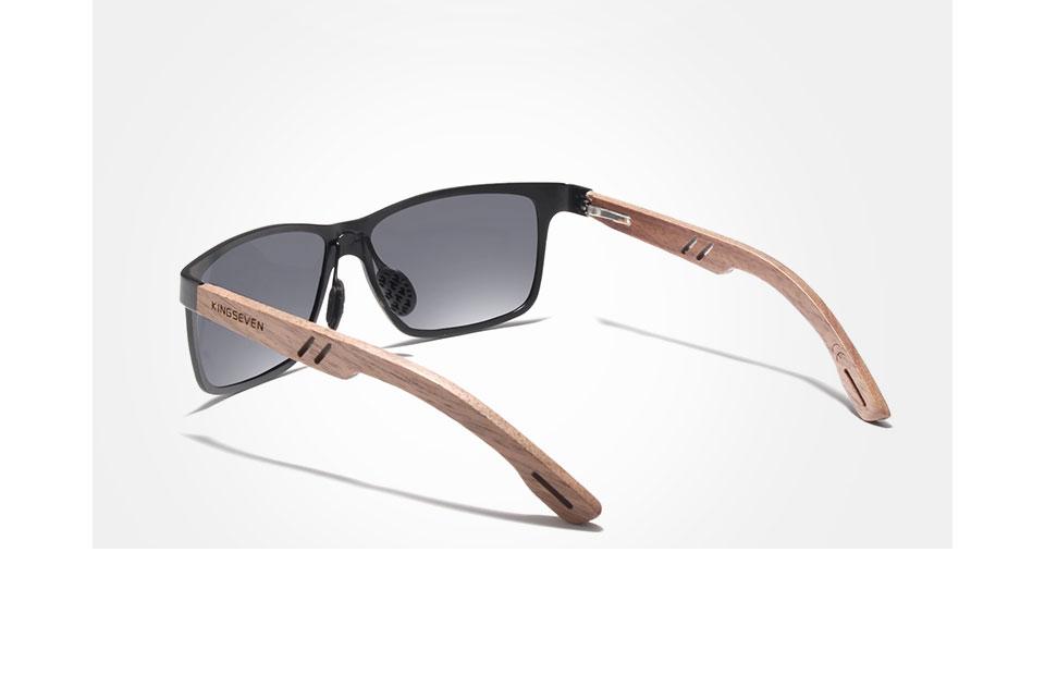 Luxury Bamboo Wood Design Polarized Elegant High Quality Men Sunglasses Mirror Lens Handmade Fashion UV400 Eyewear Accessories