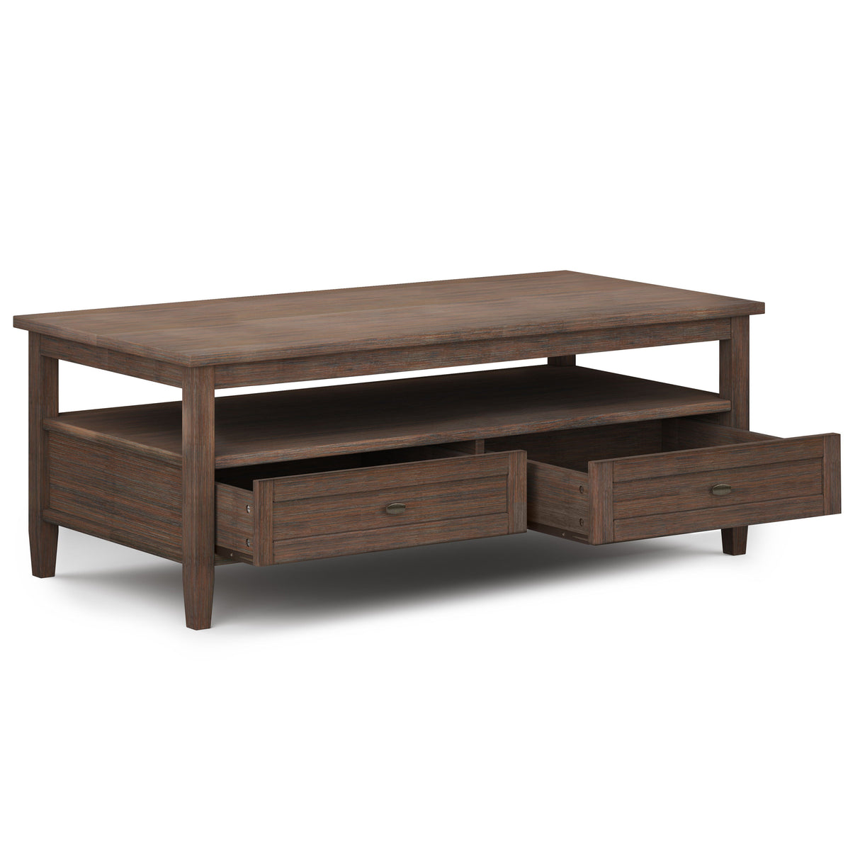 Warm Shaker - Coffee Table - Farmhouse Brown by Couch.com