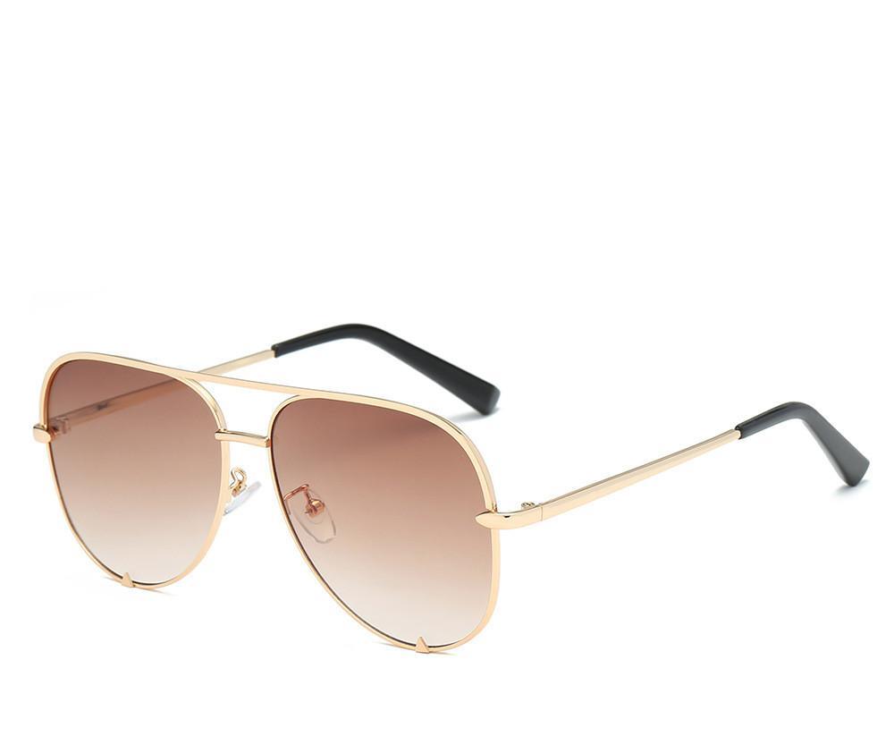 Luxury Lady Vintage Round Metal Sunglasses For Driving Black Retro Mirror Sunglasses Woman Shade Sunglasses With UV400 Protection