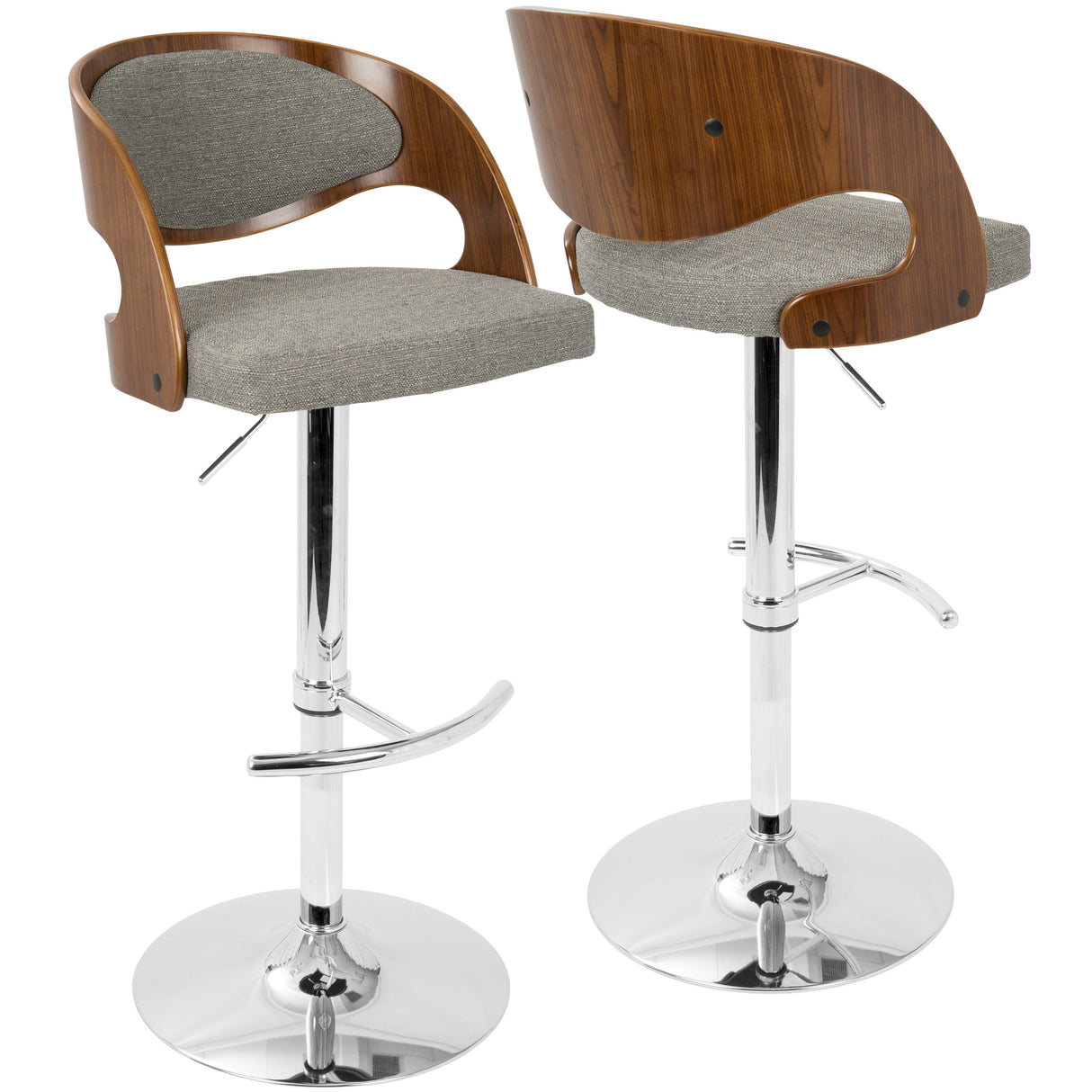 Pino - Mid Century Modern Adjustable Barstool With Swivel by Couch.com