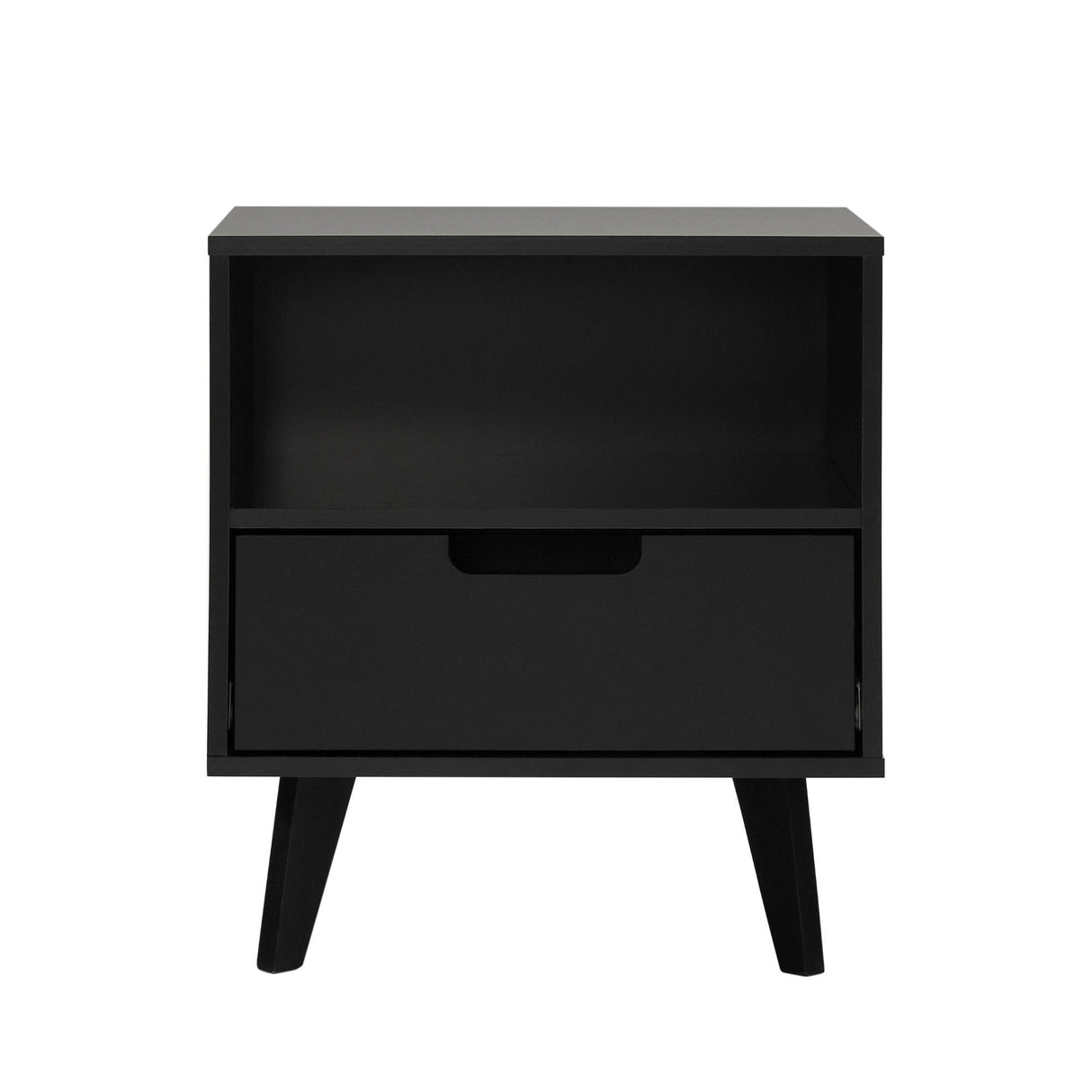 Modern 1 Drawer Nightstand With Open Cubby by Couch.com