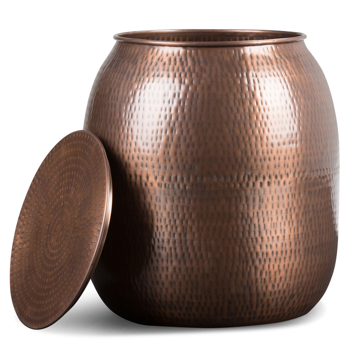 Griffen - Handcrafted Metal Storage Accent Table by Couch.com