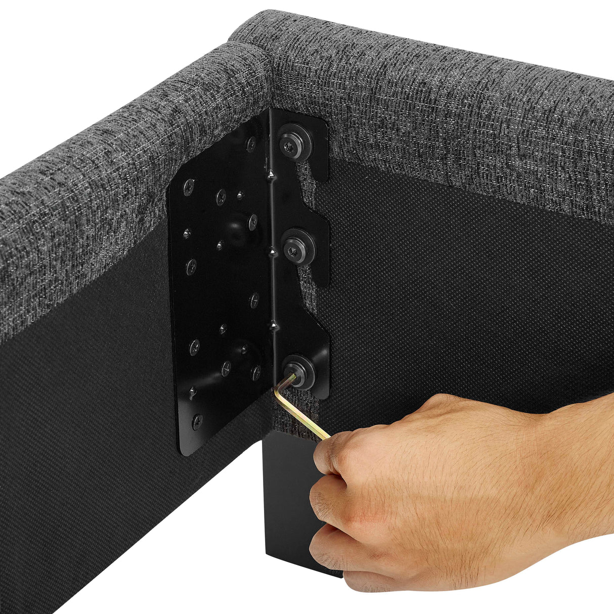 Squares Upholstered Platform Bed by Couch.com