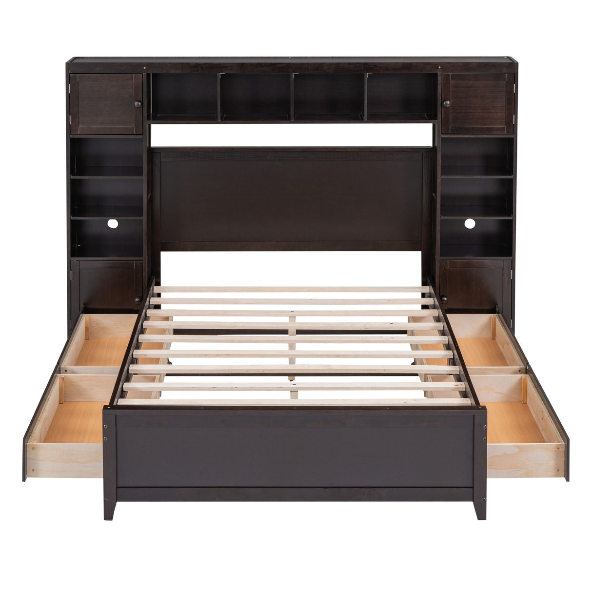 Bed With All In One Cabinet And Shelf by Couch.com