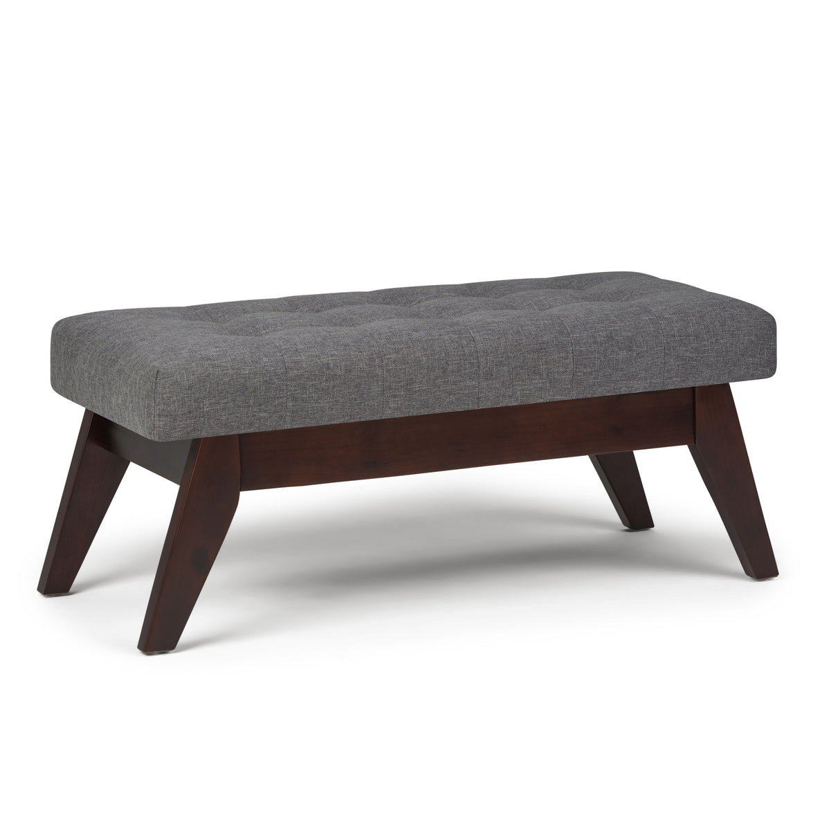 Draper - Upholstered Mid Century Tufted Ottoman Bench by Couch.com