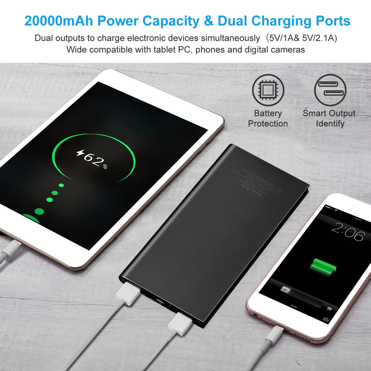 20000mAh Power Bank Ultra-thin by DirectDeals