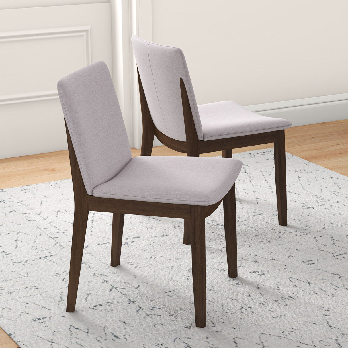 Laura - Mid-Century Modern Solid Wood Dining Chair (Set of 2) by Couch.com
