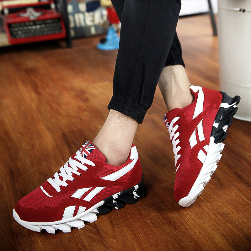 Mens Sport Sneakers Light Breathable Running Shoes Outdoor Comfortable Leisure Lace Up Gym Shoes Fashion High Quality Sneakers Slip On Walking Athletic Sneakers