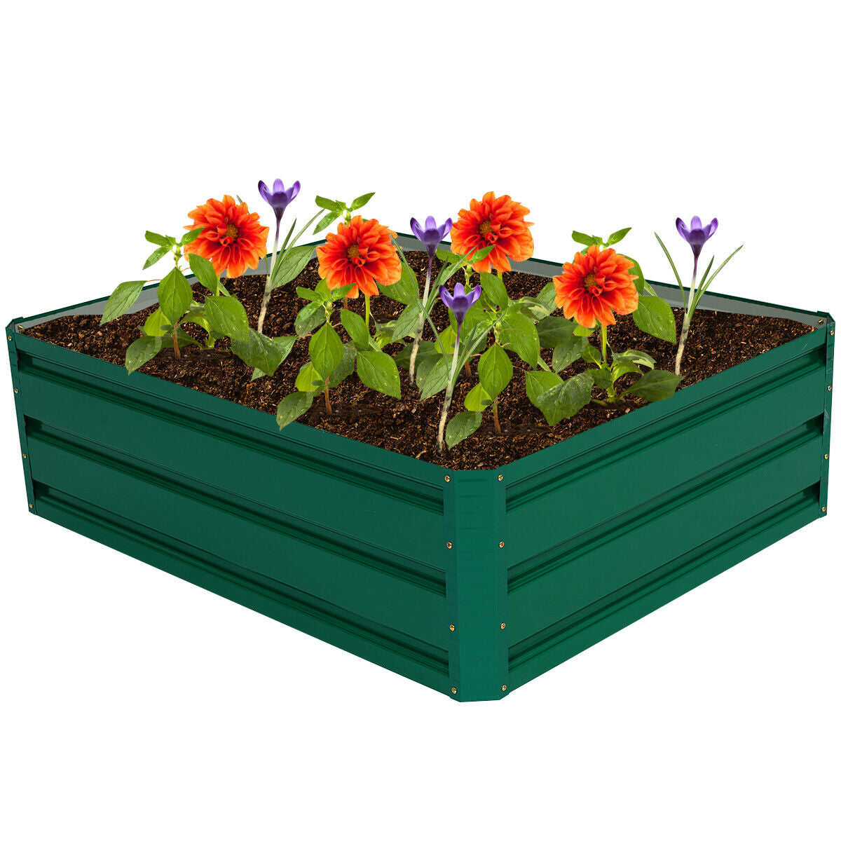 47.5 Inch Patio Raised Garden Bed Vegetable Flower Planter