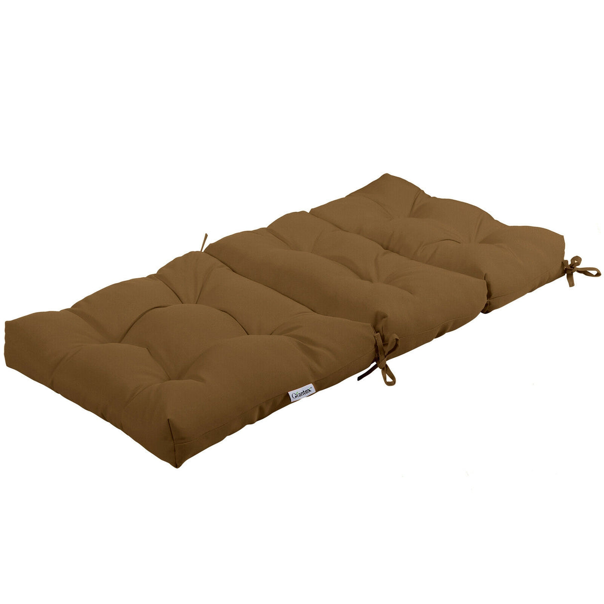 22 x 44 Inch Tufted Outdoor Patio Chair Seating Pad-Blue