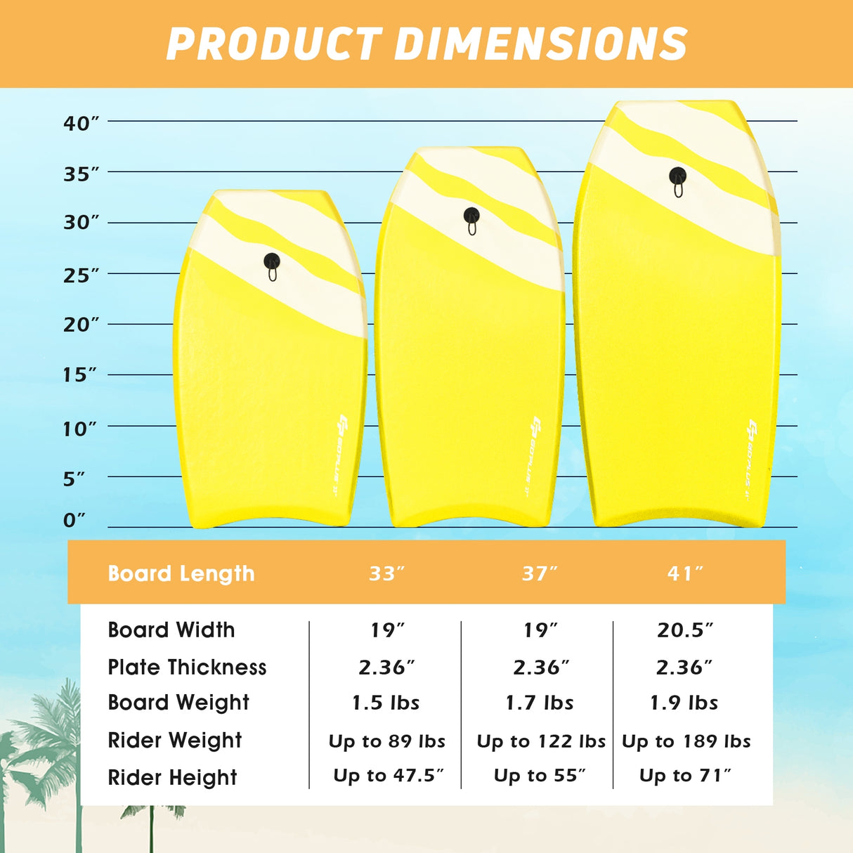 Lightweight Super Surfing Bodyboard with EPS Core Boarding-S