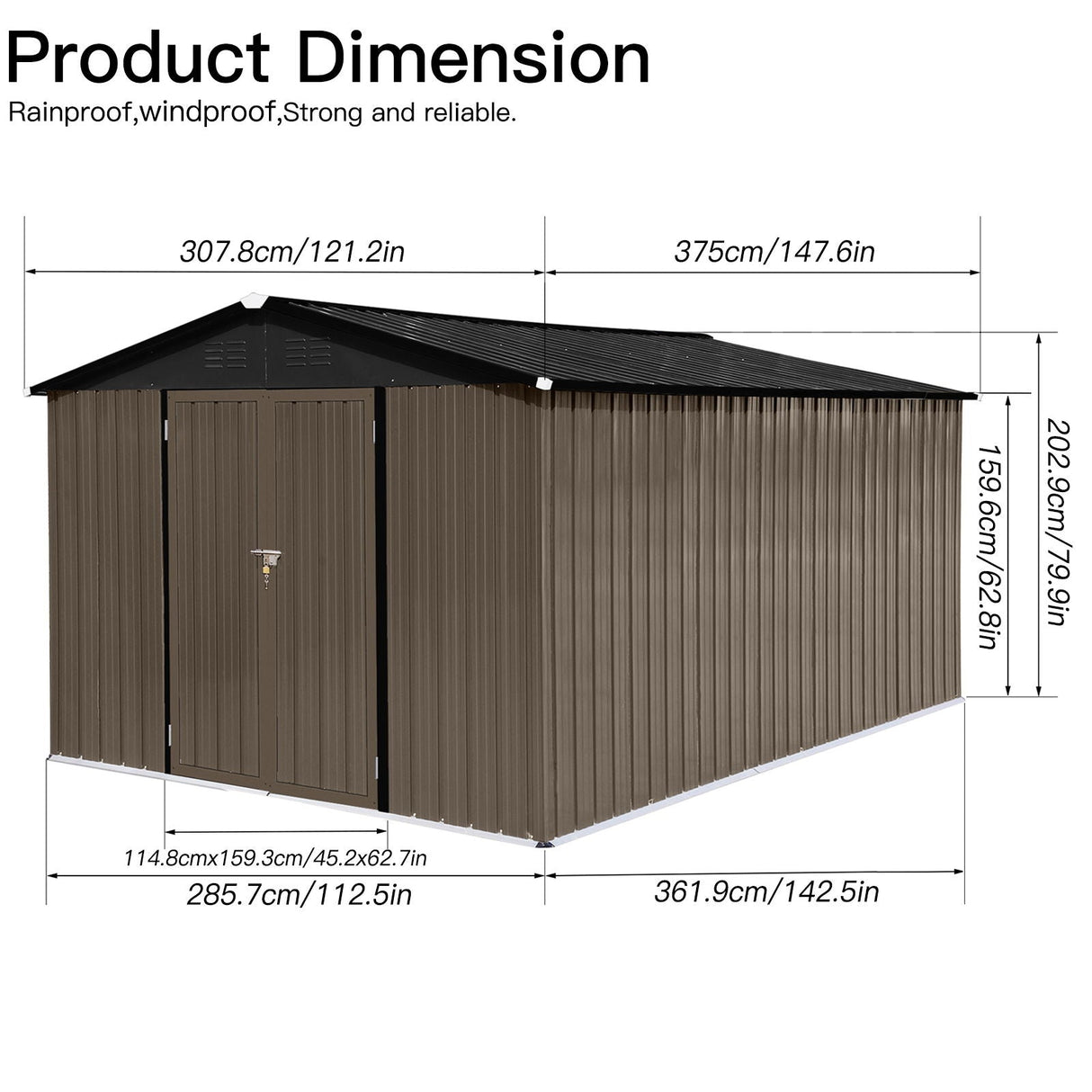 10'x12' Garden Sheds Outdoor Storage Sheds by Couch.com
