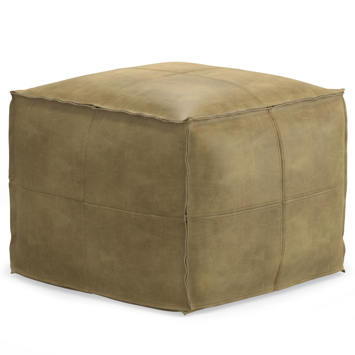 Sheffield - Handcrafted Square Pouf by Couch.com