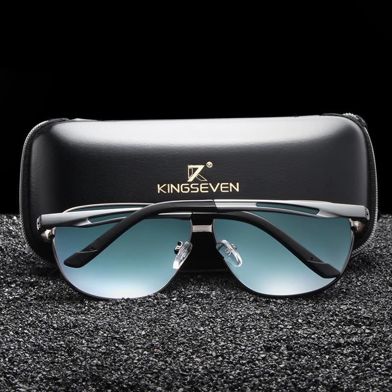 Business Luxury Men Polarized Square Driving Sunglasses Lens Brand Designer Aluminum Classic Frame Elegant Sunglasses