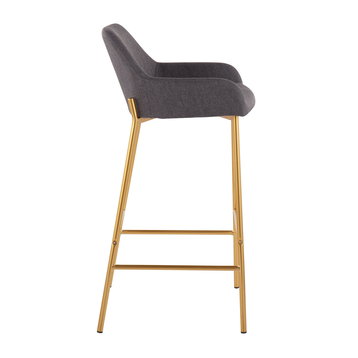 Daniella - Contemporary / Glam Fixed Height Bar Stool (Set of 2) by Couch.com