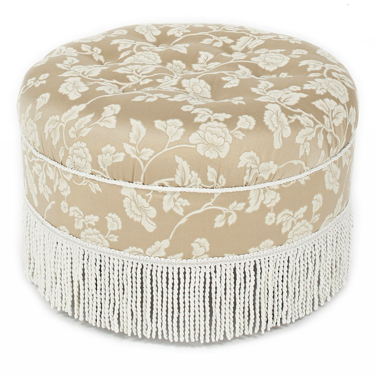 Yolanda - Round Upholstered Accent Ottoman by Couch.com